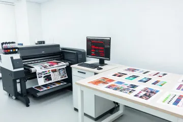 Inkjet printer color control station